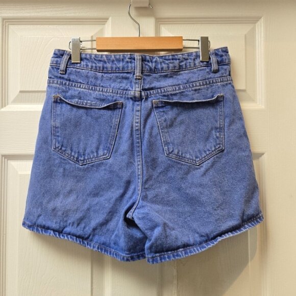 Princess Polly Women's Blue Denim High-Rise Shorts - Picture 4 of 7